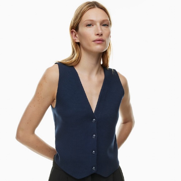 Aritzia Tops - Babaton Facilitate Vest in Pure Indigo